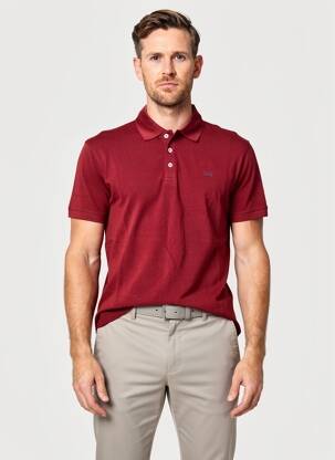 Polo stretch sans manche rouge DAYTONA homme