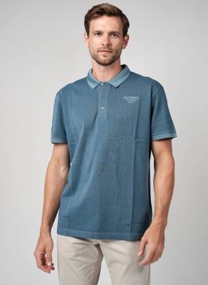 Polo stretch manches courtes bleu DAYTONA homme