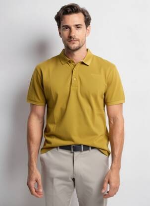 Polo stretch manches courtes jaune DAYTONA homme