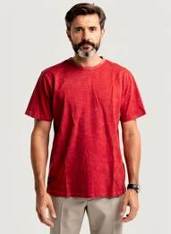 T-shirt coupe droite manches courtes rouge DAYTONA homme