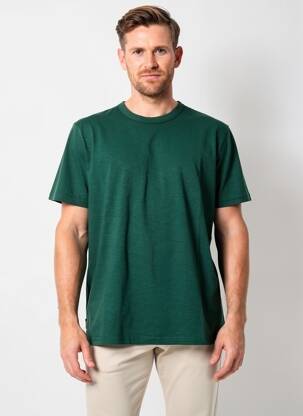 T-shirt coupe droite manches courtes vert fonce DAYTONA homme