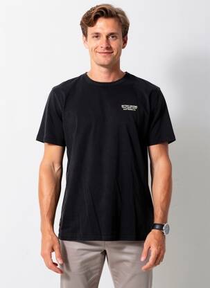 T-shirt coupe droite manches courtes noir DAYTONA homme