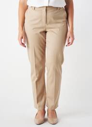 Pantalon slim taille normale taille normale beige JUMFIL femme