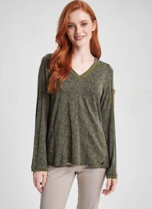 T-shirt manches longues manches longues vert VOODOO femme