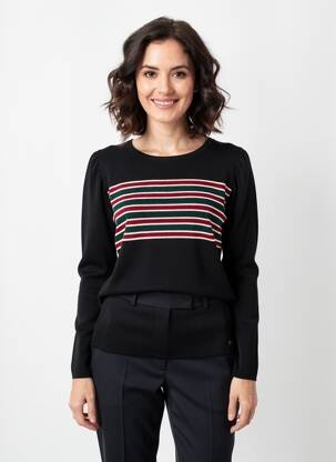Pull stretch manches longues noir VOODOO femme