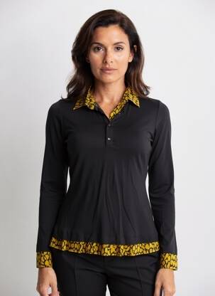 Top manches longues manches longues noir VOODOO femme