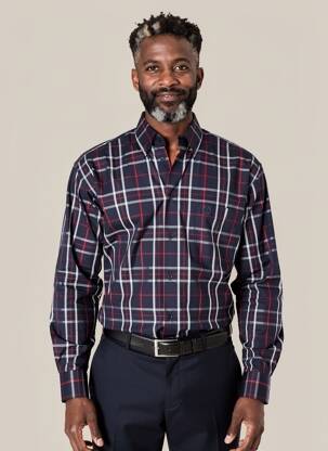 Chemise manches longues poches bleu JUMFIL homme