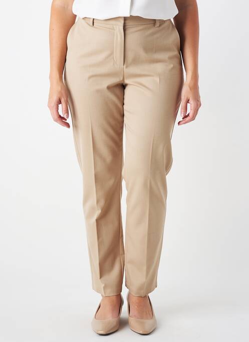 Pantalon slim taille normale taille normale beige JUMFIL femme