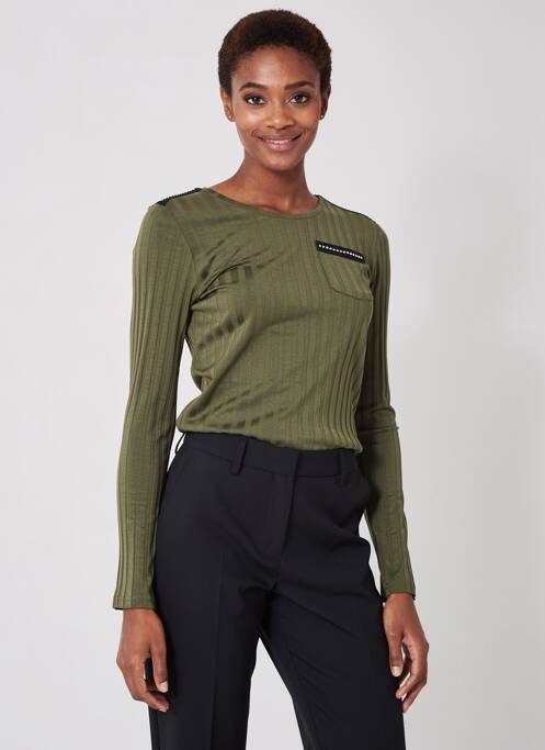 T-shirt manches longues manches longues vert VOODOO femme