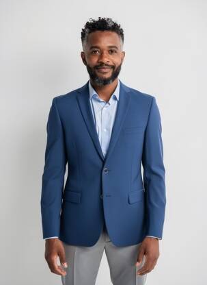 Blazer poches bleu NINO LORETTI homme