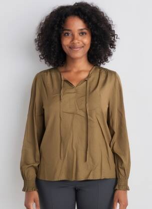 Blouse manches longues manches longues vert MASAI femme