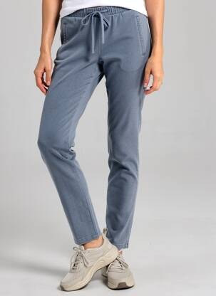 Pantalon slim taille élastique taille normale bleu SO SOON femme