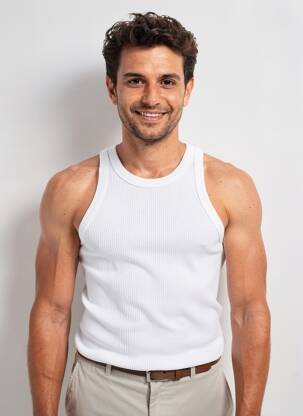 Débardeur coupe cintrée blanc EMINENCE homme