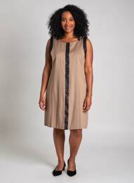 Robe mi-longue sans manche sans manche gris JUMFIL femme