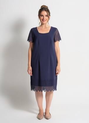 Robe mi-longue manches courtes manches courtes bleu clair JUMFIL femme