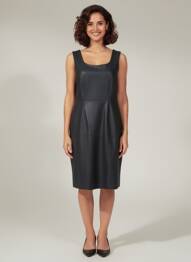 Robe mi-longue sans manche sans manche noir JUMFIL femme