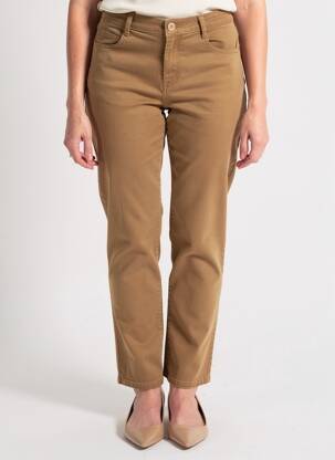 Pantalon 7/8 stretch taille normale marron JUMFIL femme