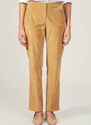 Pantalon slim stretch taille normale marron JUMFIL femme