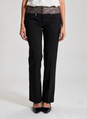 Pantalon slim stretch taille normale noir JUMFIL femme