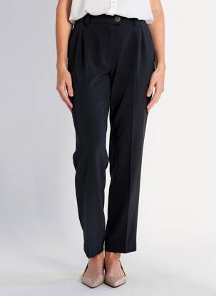 Pantalon droit stretch taille normale noir JUMFIL femme