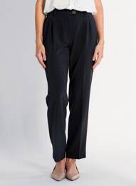 Pantalon droit stretch taille normale noir JUMFIL femme