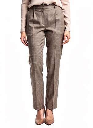 Pantalon slim stretch taille normale marron GUY DUBOUIS femme