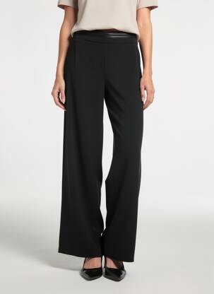Pantalon droit stretch taille normale noir JUMFIL femme