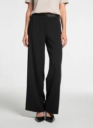 Pantalon droit stretch taille normale noir JUMFIL femme
