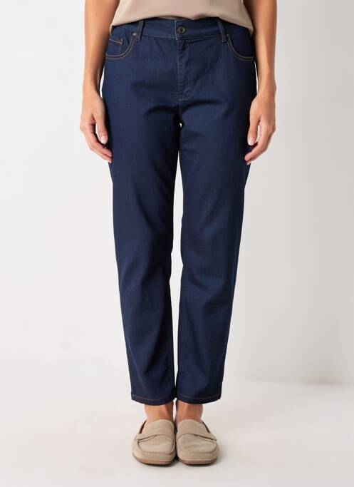 Jeans coupe slim stretch taille normale bleu JUMFIL femme