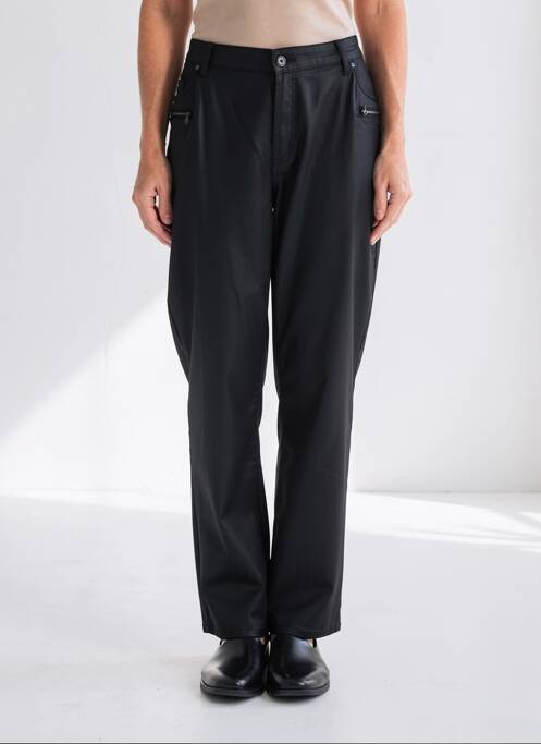 Pantalon droit stretch taille normale noir JUMFIL femme