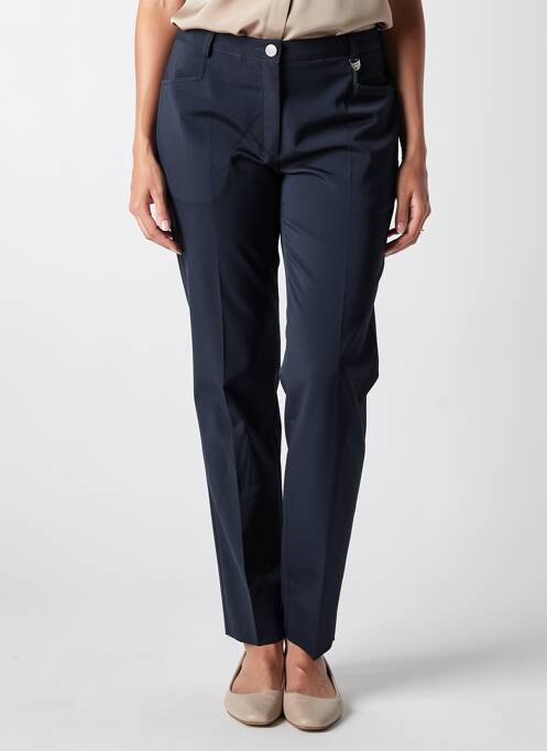 Pantalon slim taille élastique taille normale bleu JUMFIL femme
