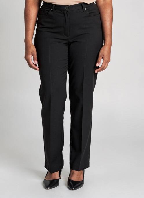 Pantalon slim stretch taille normale noir GUY DUBOUIS femme