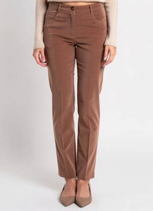 Pantalon slim stretch taille normale beige JUMFIL femme