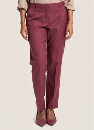 Pantalon slim taille élastique taille normale rouge JUMFIL femme