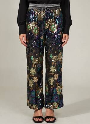 Pantalon droit stretch gris DE ROYAL femme