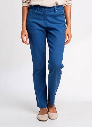 Pantalon slim stretch taille normale bleu DIANA GALLESI femme