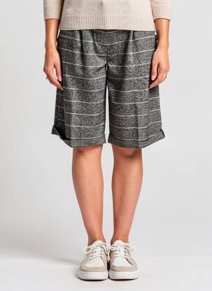 Bermuda taille haute taille haute noir CIVICO 1 femme