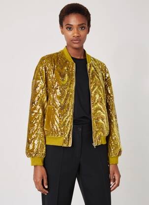 Blouson effet matière satinée vert CIVICO 1 femme