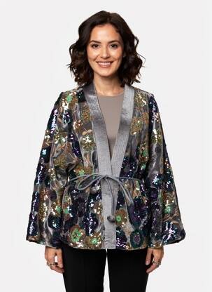 Veste casual coupe cintrée gris DE ROYAL femme