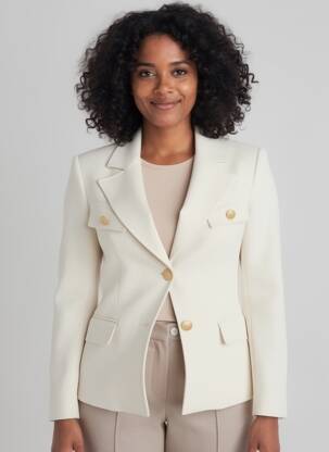 Blazer poches beige ANGELA DAVIS femme