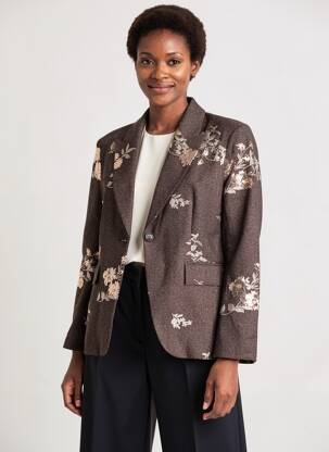 Blazer poches marron CIVICO 1 femme