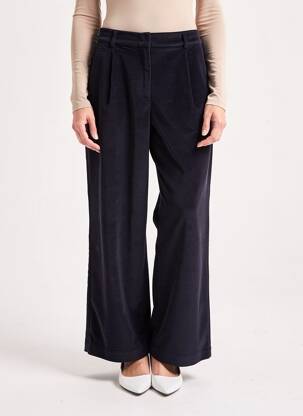 Pantalon droit stretch taille normale bleu ANGELA DAVIS femme