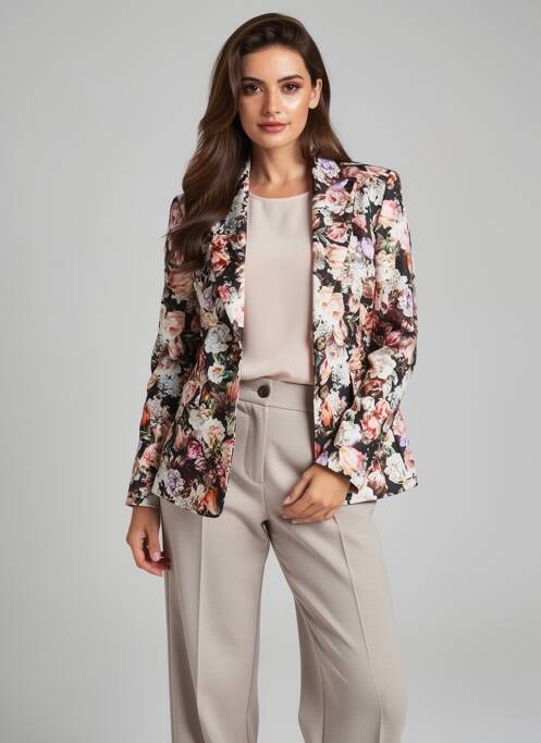 Blazer poches noir ANGELA DAVIS femme