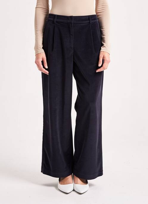 Pantalon droit stretch taille normale bleu ANGELA DAVIS femme