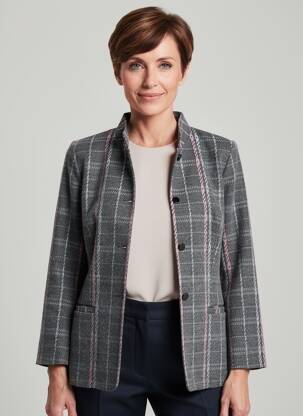 Veste casual poches gris BRANDTEX femme
