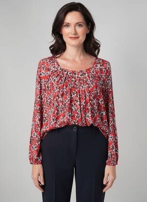 T-shirt manches longues manches longues rouge CISO femme