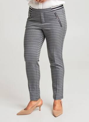 Pantalon slim taille élastique taille normale bleu BRANDTEX femme