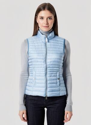 Doudoune poches sans capuche bleu BARBARA LEBEK femme
