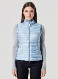 Doudoune poches sans capuche bleu BARBARA LEBEK femme