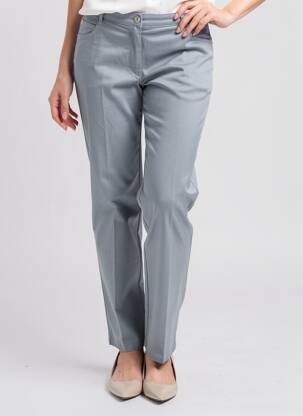Pantalon droit stretch taille normale gris GUY DUBOUIS femme